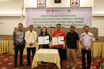 Koperasi Merah Putih Bone Bolango Gandeng BPJamsostek